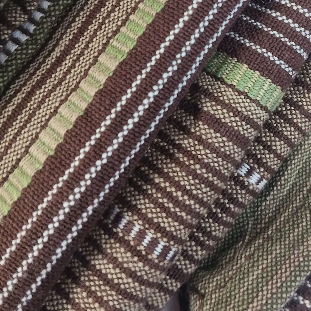 Napkins Brown and Green 100% Cotton 19